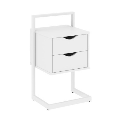 Loft Тумба приставная VR.L-PY2 Белый Бриллиант/Металл Белый 450*409*792