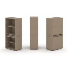 Estetica Набор №1. Тумба одиночная+высокая надставка ES.NB.1V-1 Латте 750*410*1520