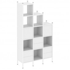 Loft Прямой стеллаж VR.L-22 Белый Бриллиант/Металл Белый 1278*446*2280