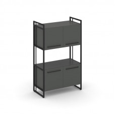 Rift Шкаф 3 ниши широкий RF.SS-33 Антрацит NEW/Металл Черный/Черный Ручки 798*396*1286