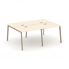 Estetica Рабочая станция 4 места ES.D.RS-4.1-LP Сатин/Металл Латте 1960*1500*750