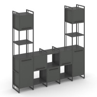 Rift Шкаф комбинированый RF.NS-001 Антрацит NEW/Металл Антрацит NEW/Черный Ручки 2020*396*2010