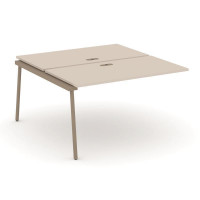 Estetica Двойной наборный элемент рабочей станциии ES.2.NRS-3-LP Капучино/Металл Латте 1380*1500*750