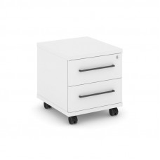 Rift Тумба мобильная усиленная RF.TM-001 Белый Бриллиант/Черный Ручки 416*460*448