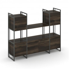 Rift Шкаф комбинированый RF.NS-002 Дуб Мали/Металл Антрацит/Черный Ручки 1598*396*1286