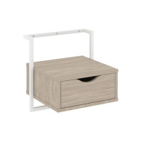 Loft Тумба навесная (крепление к стене) VR.L-SY1 Дуб Аттик/Металл Белый 450*409*450