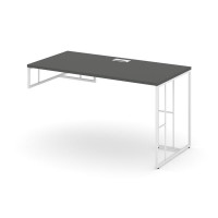 Rift Стол письменный для опорной тумбы левый RF.SPOT-003 (L) Антрацит NEW/Металл Белый 1380*600*750