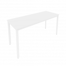 Slim Стол письменный на металлокаркасе С.СП-6.1 Белый/Металл Белый 1580*600*750