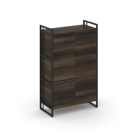 Rift Шкаф 3 ниши широкий RF.SS-31 Дуб Мали/Металл Черный/Черный Ручки 798*396*1286