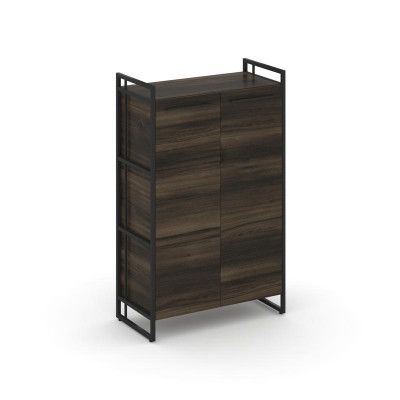 Rift Шкаф 3 ниши широкий RF.SS-31 Дуб Мали/Металл Черный/Черный Ручки 798*396*1286