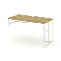 Rift Стол письменный для опорной тумбы левый RF.SPOT-013 (L) Дуб Винченцо/Металл Белый 1380*700*750