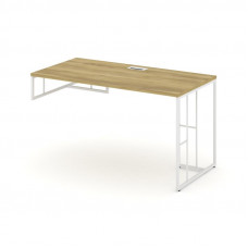 Rift Стол письменный для опорной тумбы левый RF.SPOT-013 (L) Дуб Винченцо/Металл Белый 1380*700*750