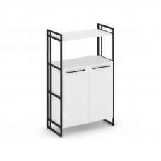 Rift Шкаф 3 ниши широкий RF.SS-32 Белый Бриллиант/Металл Черный/Черный Ручки 798*396*1286