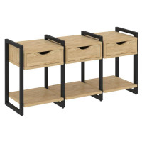 Loft Тумба на регулируемых опорах VR.L-TN-4.O Тиквуд Светлый/Металл Черный 1440*460*719