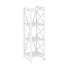 Loft Стеллаж на рег. опорах-4 полки VR.L-MST.O-4.4 Белый Бриллиант/Металл Белый 400*400*1280