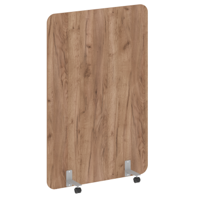 R-line Перегородка на металлических опорах, на роликах DP.R-120-180 Дуб Табак/Металл Серый 1200*18*1