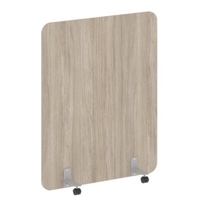 R-line Перегородка на металлических опорах, на роликах DP.R-120-150 Дуб Аттик/Металл Серый 1200*18*1