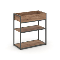 Rift Стеллаж металлический низкий приставной RF.STM-013 Дуб Табак/Металл Антрацит 796*350*750