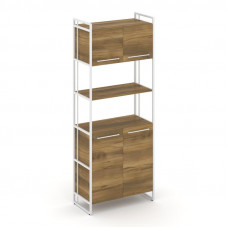 Rift Шкаф 5 ниш широкий RF.SS-53 Сандал Янтарный/Металл Белый/Белый Ручки 798*396*2010