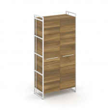 Rift Шкаф 4 ниши широкий RF.SS-41 Сандал Янтарный/Металл Белый/Белый Ручки 798*396*1648