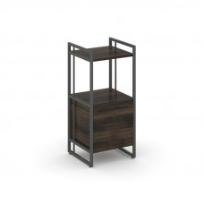 Rift Шкаф 2 ниши узкий RF.SU-22 (R) Дуб Мали/Металл Антрацит/Черный Ручки 420*396*924