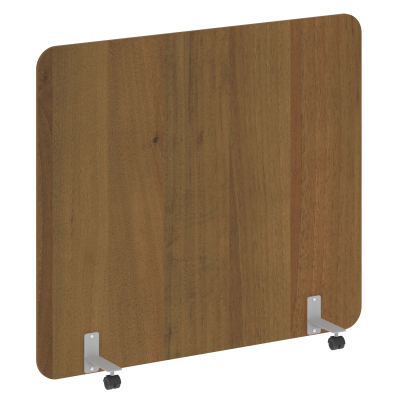 R-line Перегородка на металлических опорах, на роликах DP.R-160-140 Орех Гварнери/Металл Серый 1600*