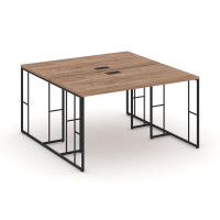 Rift Рабочая станция RF.DRS-003 Дуб Табак/Металл Черный 1380*1232*750