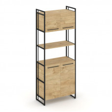 Rift Шкаф 5 ниш широкий RF.SS-53 Тиквуд Светлый/Металл Черный/Черный Ручки 798*396*2010