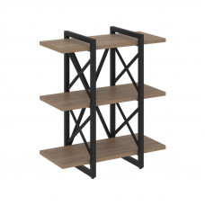 Loft Стеллаж на рег. опорах-3 полки VR.L-MST.O-3.4V Дуб Аризона/Металл Черный 800*400*910