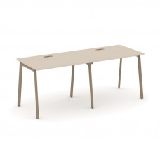 Estetica Рабочая станция 2 места ES.RS-2.1-LP Капучино/Металл Латте 1960*730*750