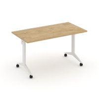 X-Pull Стол складной мобильный X.M-3.7 Тиквуд Светлый/Металл Белый 1380*720*753