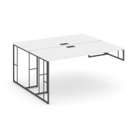 Rift Рабочая станция для опорной тумбы RF.DRSOT-003 Белый Бриллиант/Металл Антрацит 1380*1232*750