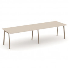 Estetica Стол переговорный ES.PRG-2.4-P Капучино/Металл Латте 3160*980*750
