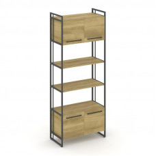 Rift Шкаф 5 ниш широкий RF.SS-54 Дуб Винченцо/Металл Антрацит/Черный Ручки 798*396*2010