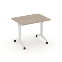 X-Pull Стол складной мобильный X.M-1.7 Дуб Аттик/Металл Белый 980*720*753