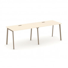 Estetica Рабочая станция 2 места ES.RS-2.2-LP Сатин/Металл Латте 2360*730*750