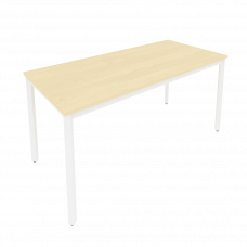 Slim Стол письменный на металлокаркасе С.СП-6 Клен/Металл Белый 1580*720*750