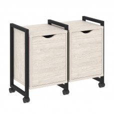 Loft Тумба на колесных опорах VR.L-TN-2.K Денвер Светлый/Металл Черный 970*460*767