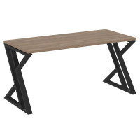 Loft Стол рабочий VR.L-SRZ-4.7 Дуб Аризона/Металл Черный 1580*720*750