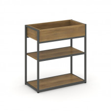 Rift Стеллаж металлический низкий приставной RF.STM-013 Сандал Янтарный/Металл Антрацит 796*350*750