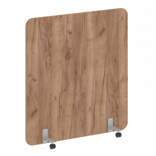 R-line Перегородка на металлических опорах, на роликах DP.R-140-150 Дуб Табак/Металл Серый 1400*18*1