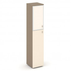 Estetica Шкаф высокий узкий левый ES.SU-1.7R (L) I Латте/Сатин/Лакобель ivory 400*420*1977