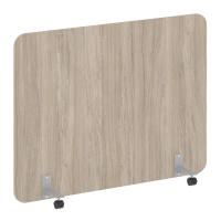 R-line Перегородка на металлических опорах, на роликах DP.R-160-120 Дуб Аттик/Металл Серый 1600*18*1