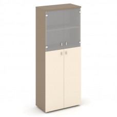 Estetica Шкаф высокий широкий ES.ST-1.7 Латте/Сатин/Сатин матовый 800*420*1977