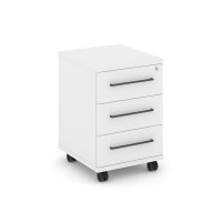 Rift Тумба мобильная усиленная RF.TM-002 Белый Бриллиант/Черный Ручки 416*460*615