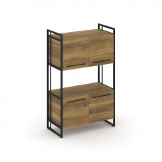 Rift Шкаф 3 ниши широкий RF.SS-33 Сандал Янтарный/Металл Черный/Черный Ручки 798*396*1286