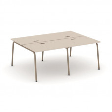 Estetica Рабочая станция 4 места ES.D.RS-4.1-LK Капучино/Металл Латте 1960*1500*750