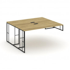 Rift Рабочая станция для опорной тумбы RF.DRSOT-004 Дуб Винченцо/Металл Черный 1580*1232*750