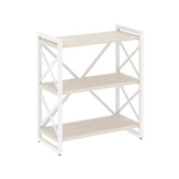 Loft Стеллаж на рег. опорах-3 полки VR.L-MST.O-3.8 Денвер Светлый/Металл Белый 800*400*910