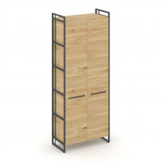 Rift Шкаф 5 ниш широкий RF.SS-51 Тиквуд Светлый/Металл Антрацит/Черный Ручки 798*396*2010